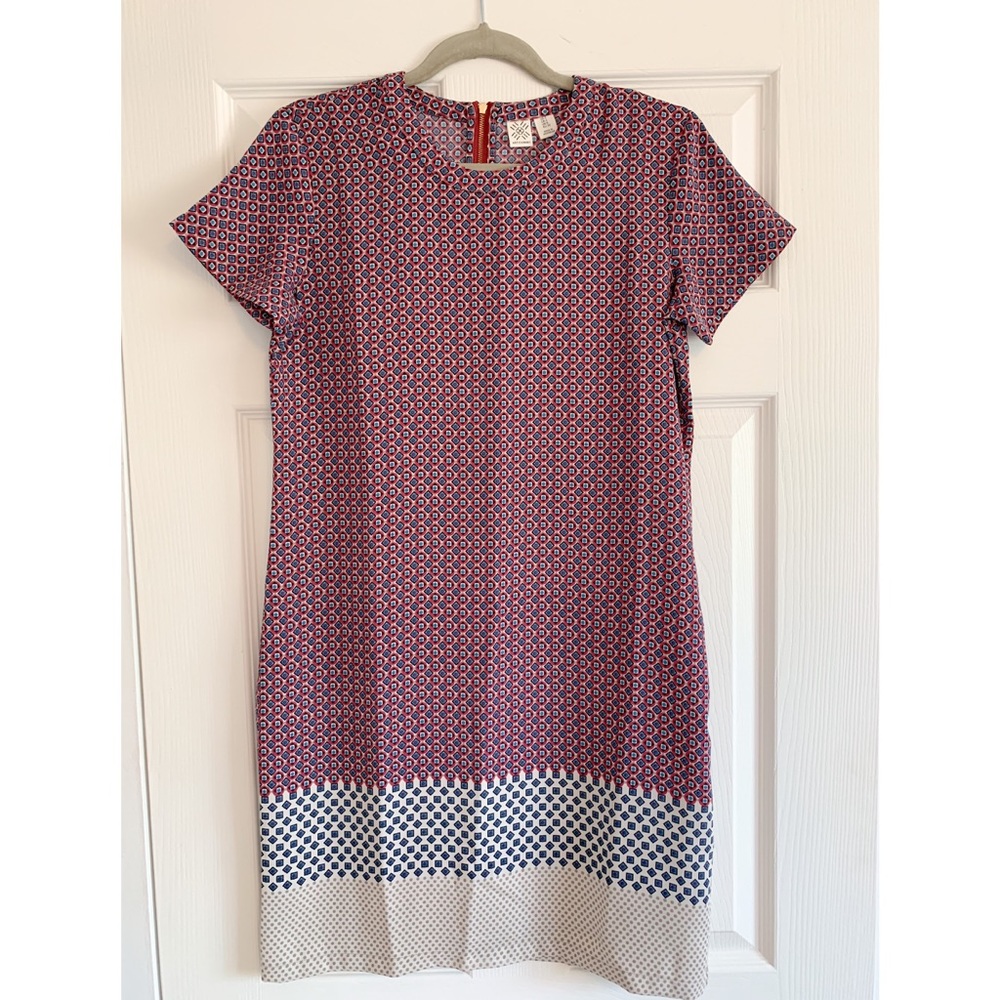 Patterned sheath dress